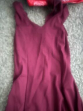 Sleeveless Scoop Neck Dress in Deep Berry